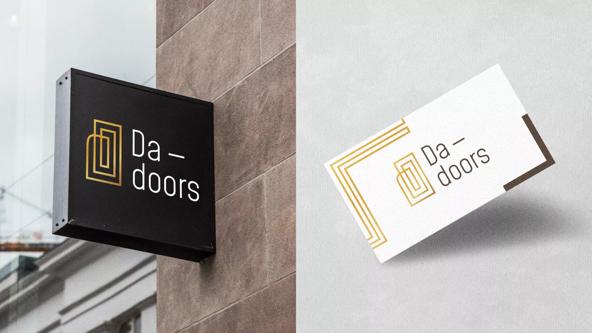 Разработка логотипа для компании «DA-DOORS» в Белогорске